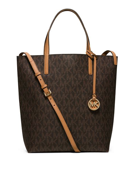 michael kors large tan tote bag